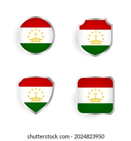 Tajikistan Country Badge and Label Collection