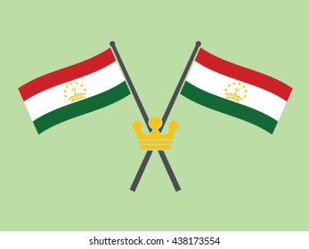Tajikistan Emblem Crown