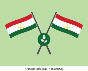 Tajikistan Emblem Green Energy