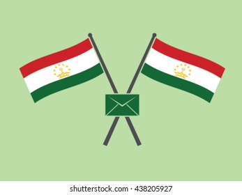 Tajikistan Emblem Secret Mail