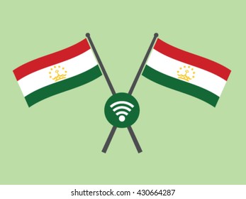 Tajikistan Emblem Wireless