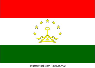 Tajikistan Flag