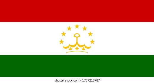 Tajikistan flag image vector. EPS.file.