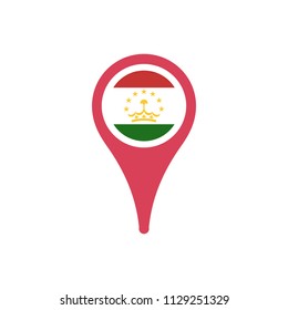 Tajikistan flag pointer