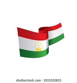 Tajikistan flag, vector illustration
