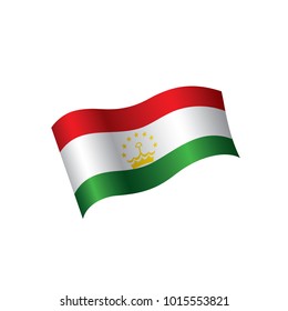 Tajikistan flag, vector illustration