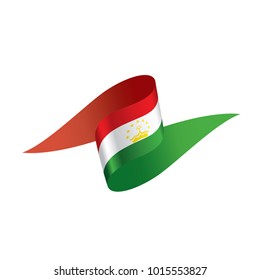 Tajikistan flag, vector illustration