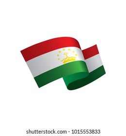 Tajikistan flag, vector illustration