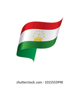 Tajikistan flag, vector illustration