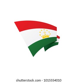 Tajikistan flag, vector illustration