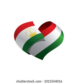 Tajikistan flag, vector illustration