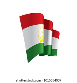 Tajikistan flag, vector illustration