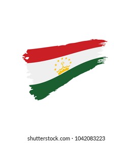 Tajikistan flag, vector illustration