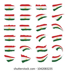 Tajikistan flag, vector illustration
