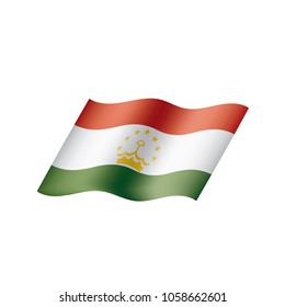 Tajikistan flag, vector illustration