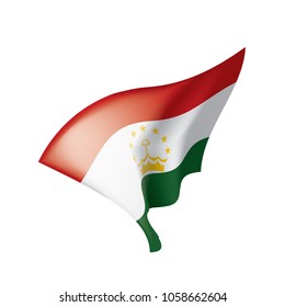 Tajikistan flag, vector illustration