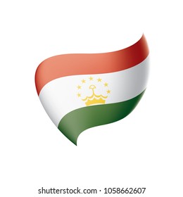 Tajikistan flag, vector illustration