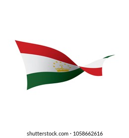 Tajikistan flag, vector illustration