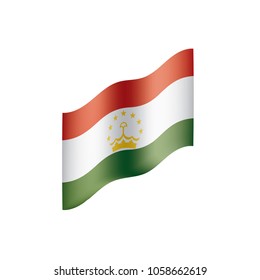 Tajikistan flag, vector illustration