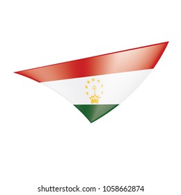 Tajikistan flag, vector illustration
