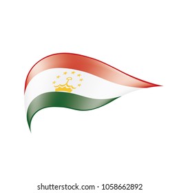 Tajikistan flag, vector illustration