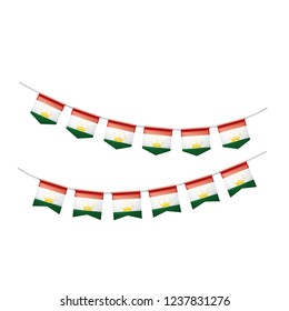 Tajikistan flag, vector illustration on a white background