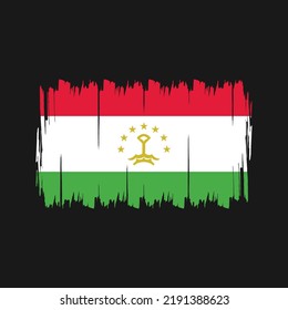 Tajikistan Flag Vector. National Flag