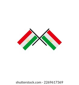 Tajikistan flags icon set, Tajikistan independence day icon set vector sign symbol