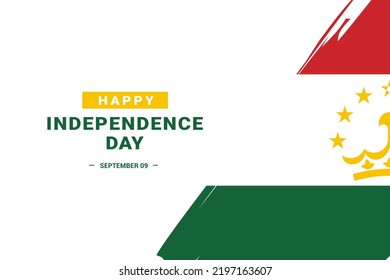 Tajikistan Independence Day. Vector Illustration. The illustration is suitable for banners, flyers, stickers, cards, etc.