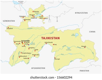 Tajikistan Map