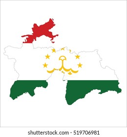 Tajikistan map