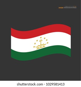 Tajikistan  national flag background texture.vector illustration.