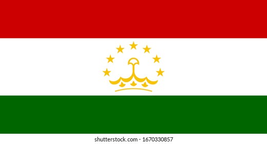 Tajikistan national flag graphics design. Perfect for backgrounds, backdrop, banner, stickers, posters, labels, sign, symbol, icon and wallpapers.