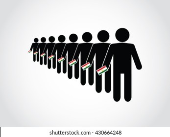 Tajikistan Voters Queue