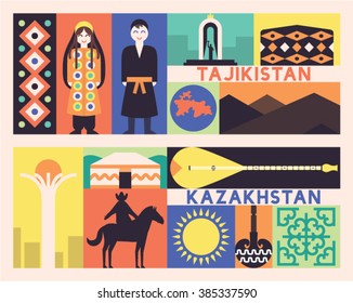 Tajikistan\Kazakhstan set