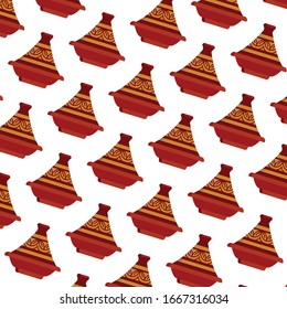 Tajine Pattern. Wallpaper of Moroccan Tagine Victor