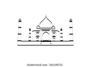 Mosque Vector Illustration On White Background Stock Vector (Royalty ...