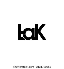 tak letter initial monogram logo design