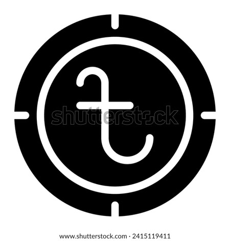 Taka bangladesh coin icon Simple vector illustration graphic icon for web, UI and App mobile design isolated on white background