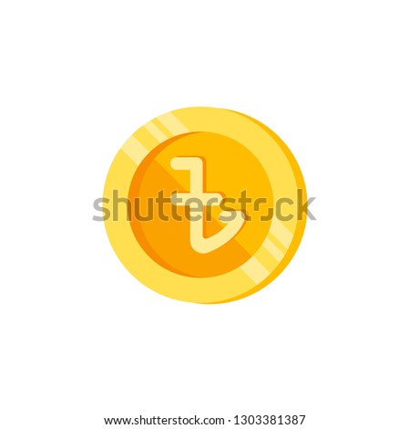 Taka, coin, money color icon. Element of color finance signs. Premium quality graphic design icon. Signs and symbols collection icon for websites, web design