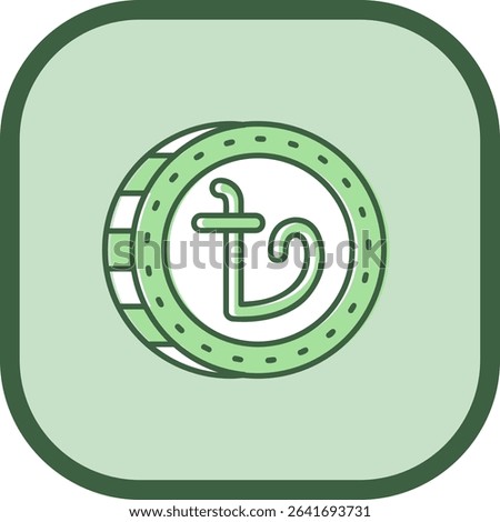 Taka Line vector Icon Design