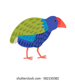 Takahe flightless bright bird