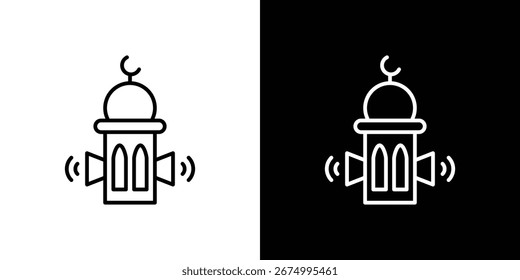 Takbir icon design elements for graphic designs. Vector icons