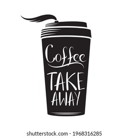 Take away coffee concept - vector illustration