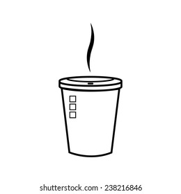 Take away coffee cup.