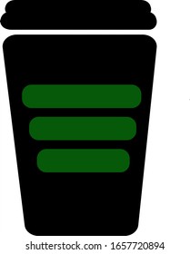Take away coffee cup icon.