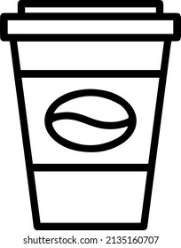 eliminar icono de taza de café, signo de bebida de plástico o poliestireno desechable, clipart vectorial de línea delgada plana de un set, taza de papel de despegue clásica aislada en fondo azul-blanco, eps 10 clip art