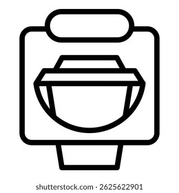 Take away coffee cup icon. Outline Take away coffee cup vector icon for web design isolated on white background