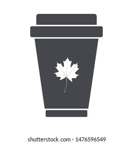 Take away coffee cup icon.Vector illustration for web mobile, logo, app, UI design.