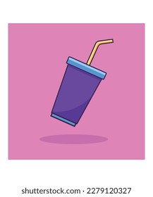 Take away coffee cup vector icon 